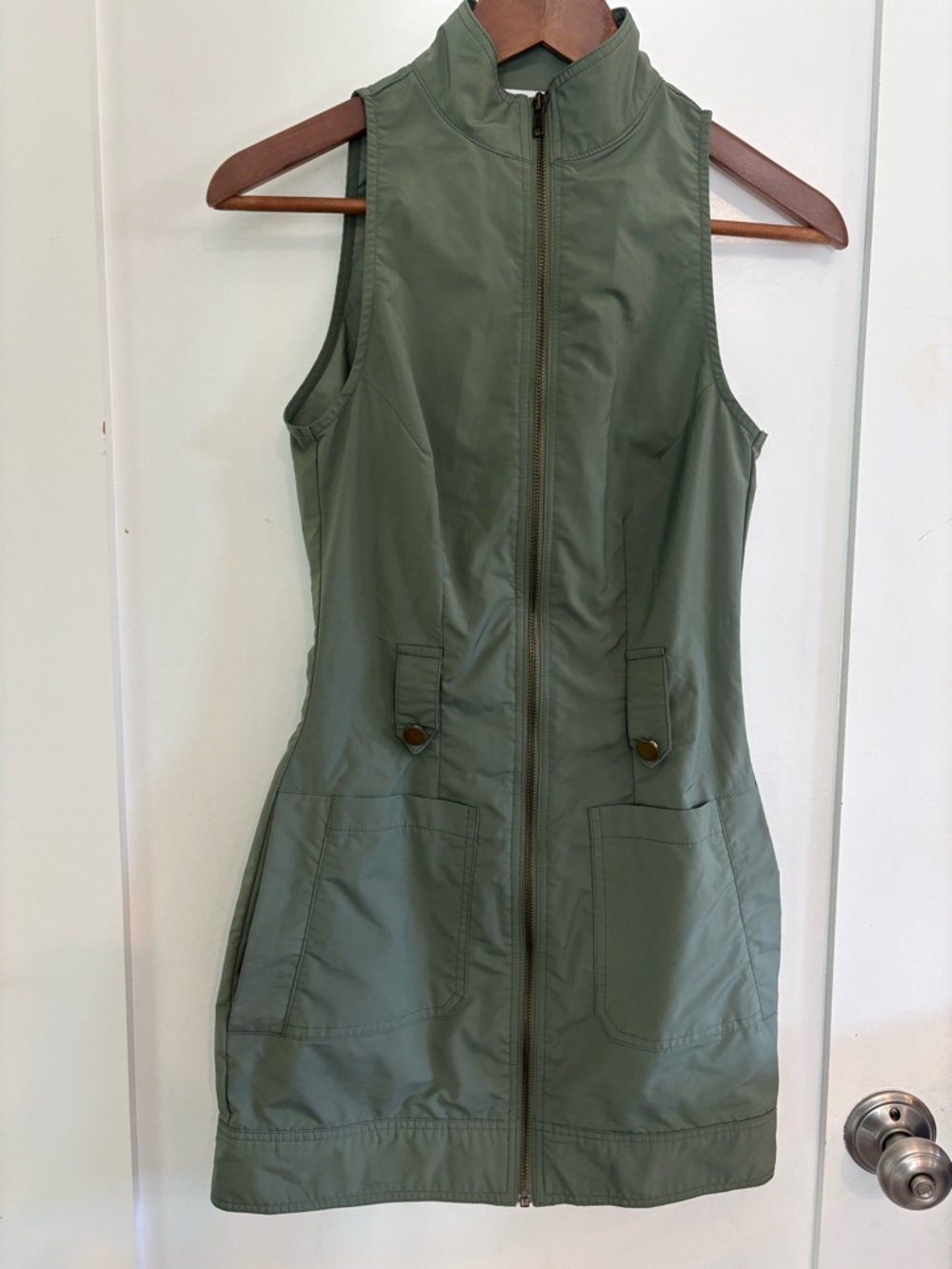superdown Olive Utility Zip Mini Dress - Picture 2 of 11